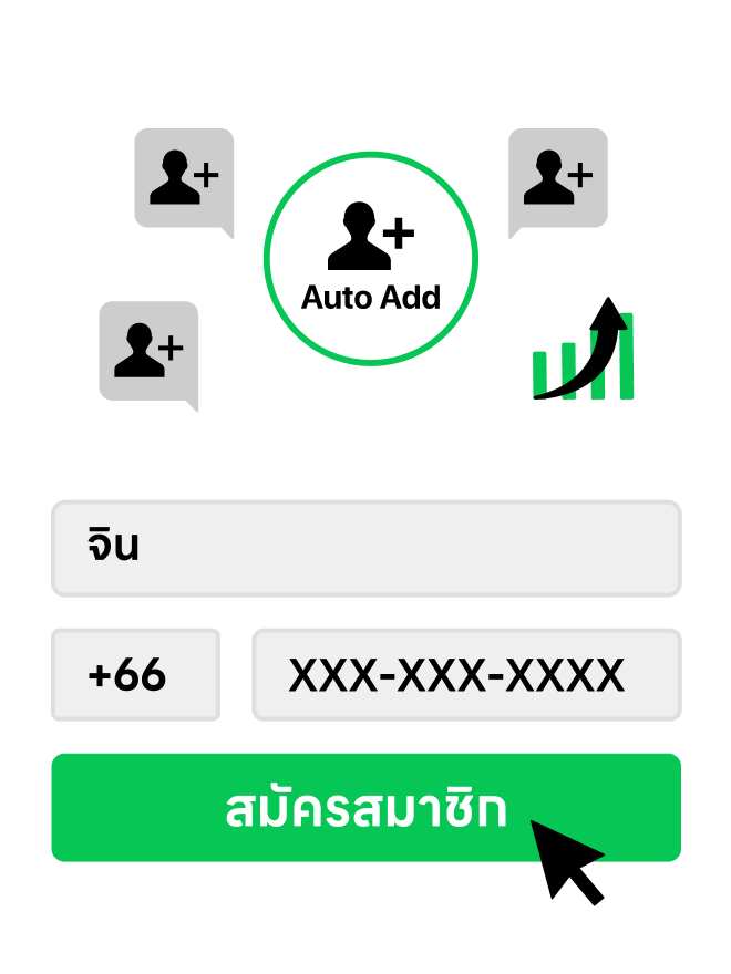 เพิ่มเพื่อนให้ LINE OA อัตโนมัติ
