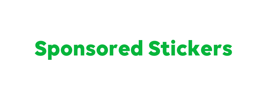 Sponsored Stickers